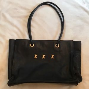 Vintage Black Leather Paloma Picasso Handbag